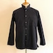 Cotton Gabardine Stand Small Collar 9/S Right Jacket　Dark Navy