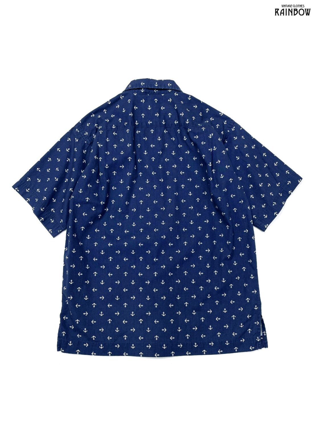 古着 Polo Ralph Lauren ポロラルフローレン 碇 総柄 コットン 半袖 