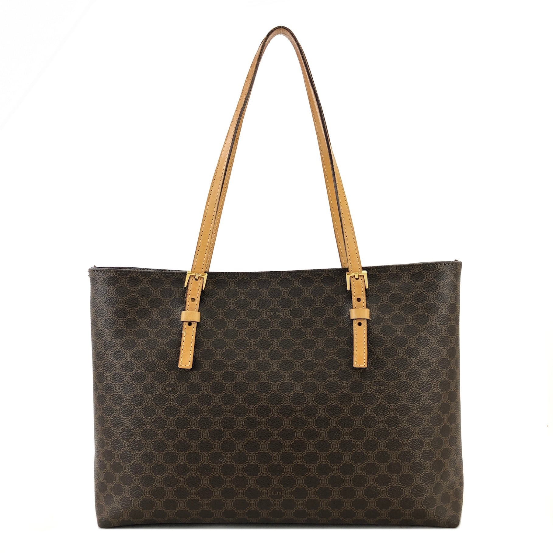 CELINE セリーヌ マカダム A4 トートバッグ ブラウン vintage CELINE セリーヌ マカダム A4 トートバッグ ブラウン vintage