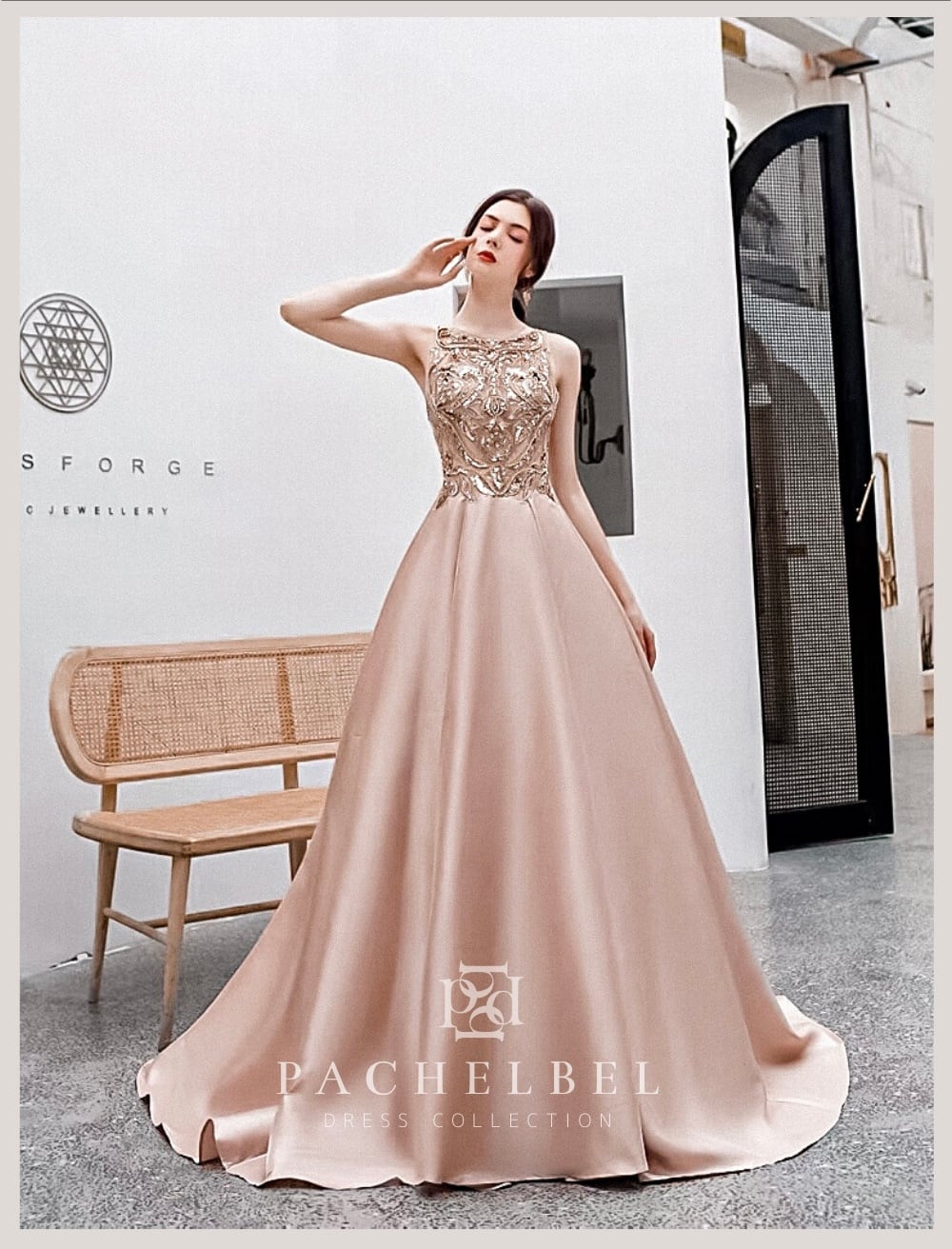 サイズカラードレス ⑪ パープルローズ