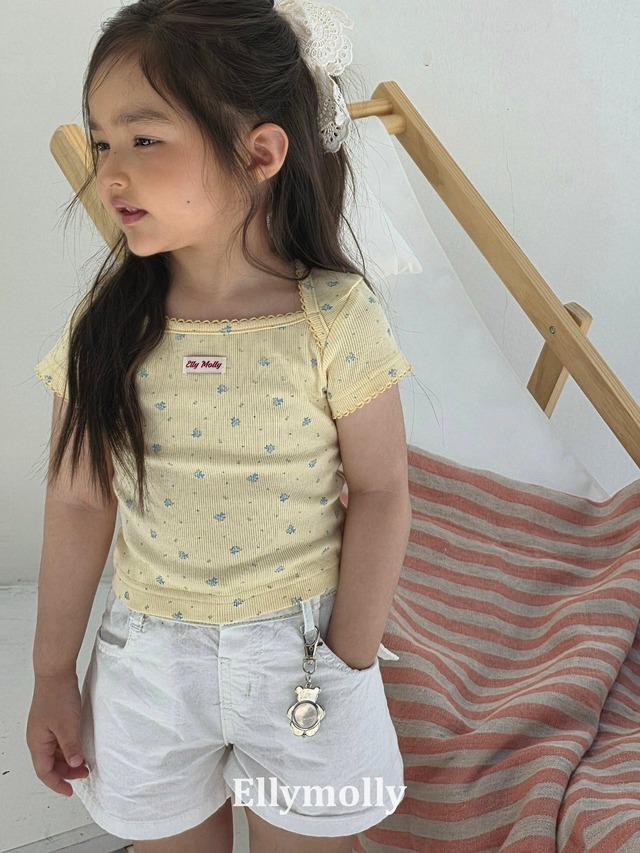 【取寄】elly molly｜muse frame pin tee｜ミューズフレームピンT｜5-15｜kids&jr｜26 summer