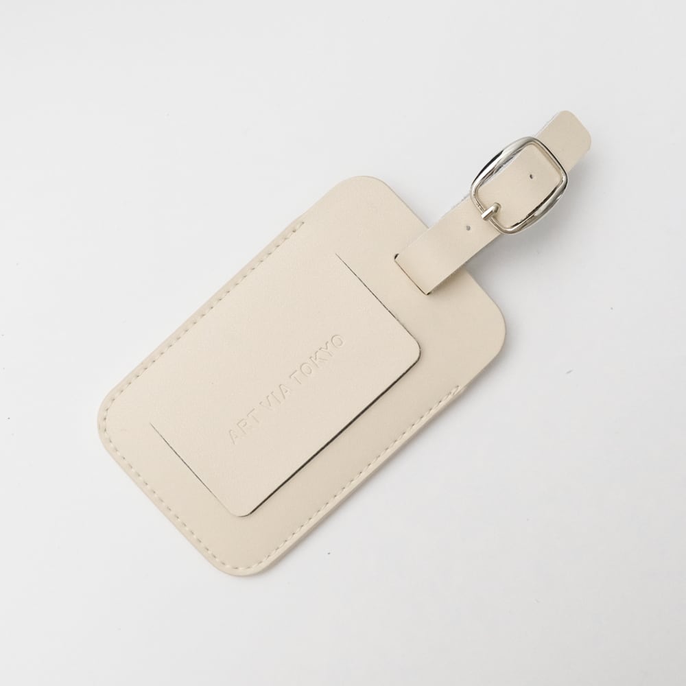 おすすめ sac taske 名札 ホルダー ネームホルダー 首掛け 名刺 ストラップ ネック ID (100個セット ケース  ネームタグ オフホワイト ART VIA TOKYO＜東京都美術館オリジナル