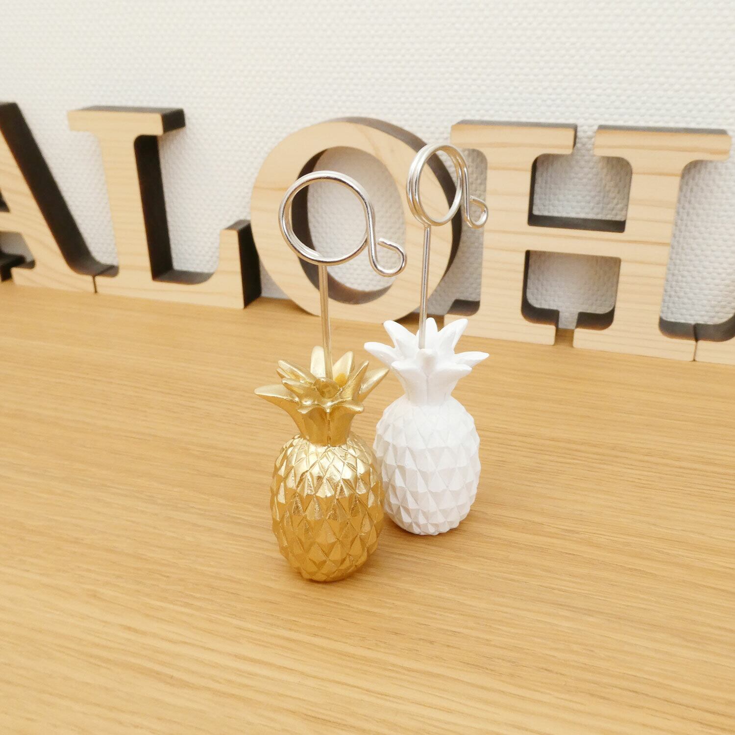 パイナップルのネームカードホールダー パイナップルのネームカードホールダー パイナップル メモホルダー 2色