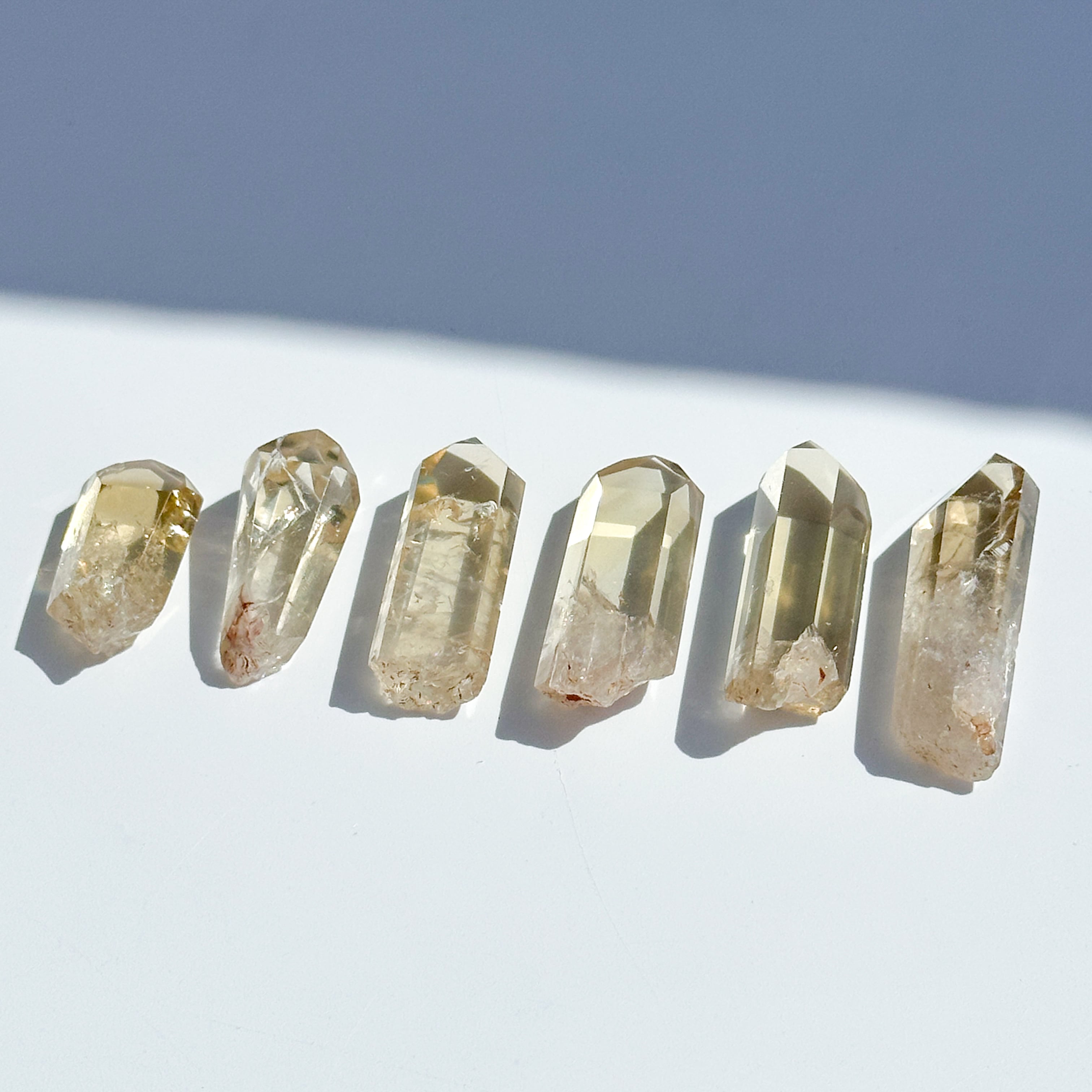 ミナスジェライス産シトリン（黄水晶）ポイント6個set 25◇Citrine