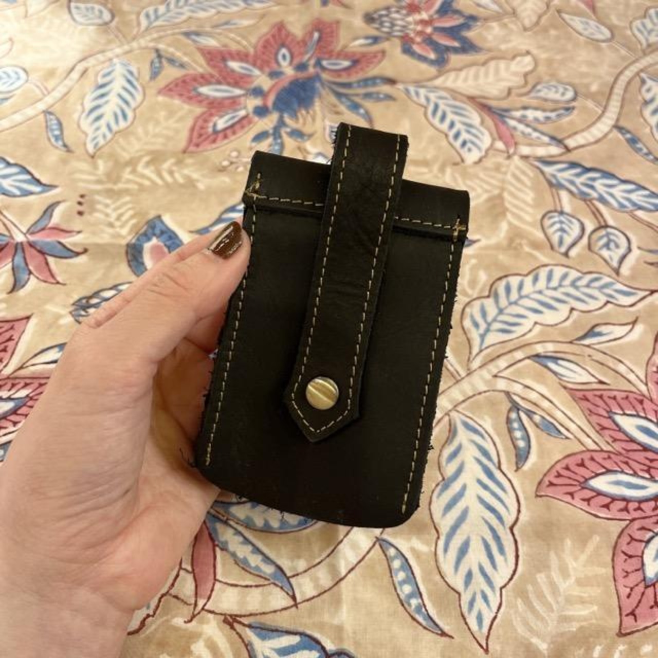 Topanga Bag　レザーキーケース　ブラック