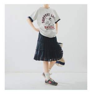 ギャザーレーススカート   F0149