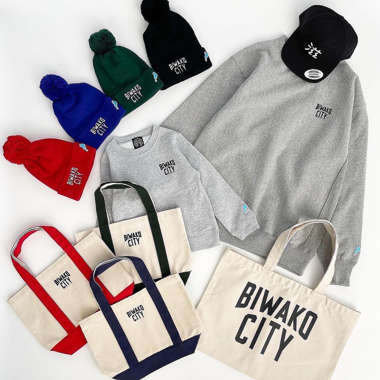 BIWAKO CITY / PON PON KNIT CAP