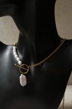 ケシパールと淡水パールのネックレス　