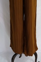 Stripe pattern wide pants