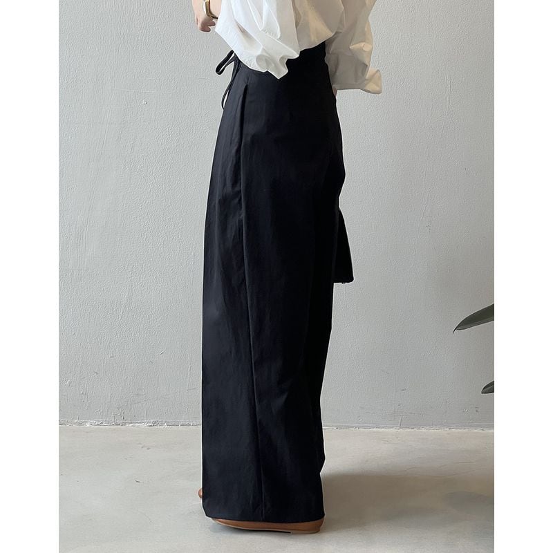 サイドリボンベルトタックワイドパンツ 201683 | coto.meki