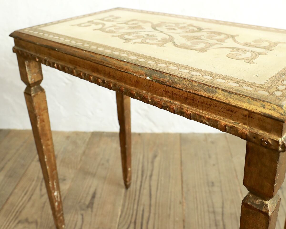 イタリア　フィレンツェ　フローレンタイン・サイドテーブル　一点もの イタリア フローレンタイン サイドテーブル | Antiques Knock