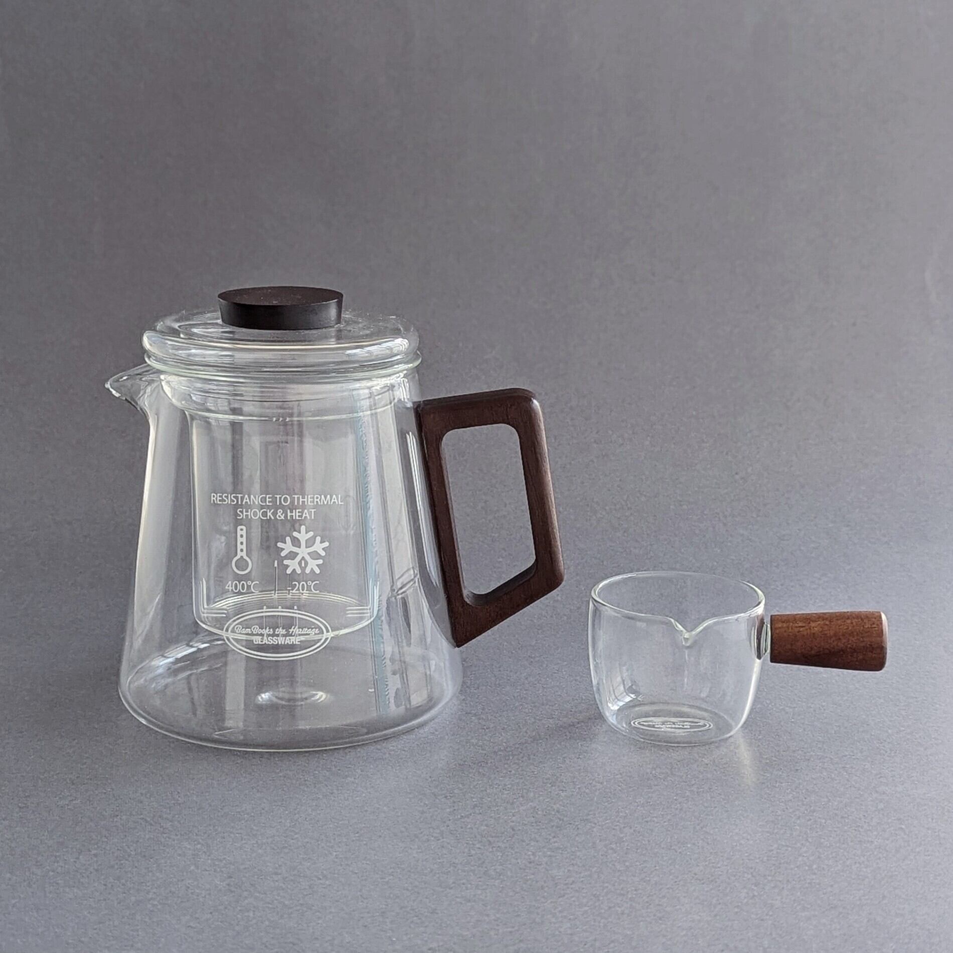 WOODEN HANDLE POT 耐熱ガラスポット | BamBooks the Heritage