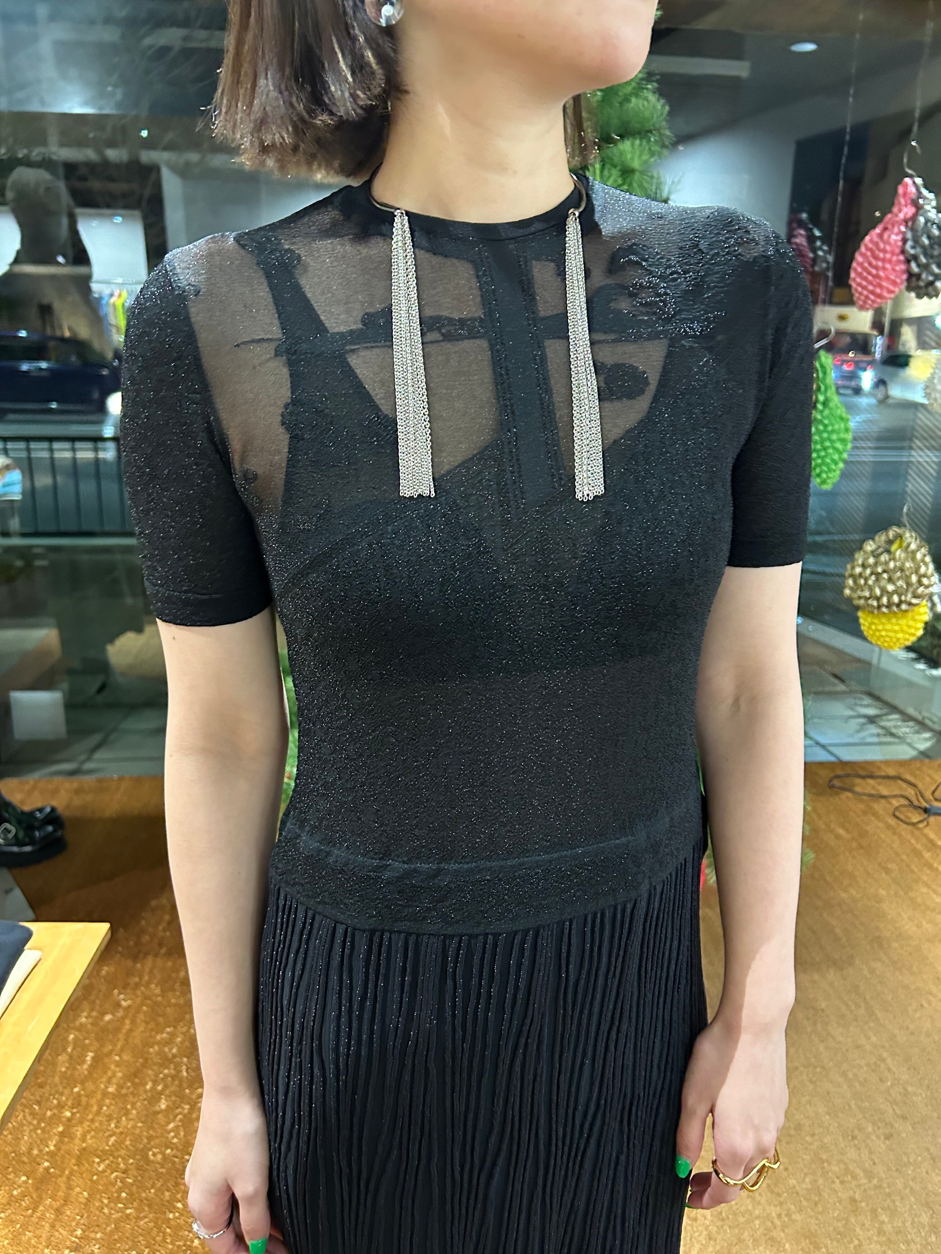 24SS】Mame Kurogouchi マメクロゴウチ / Landscape Graphic Sheer 