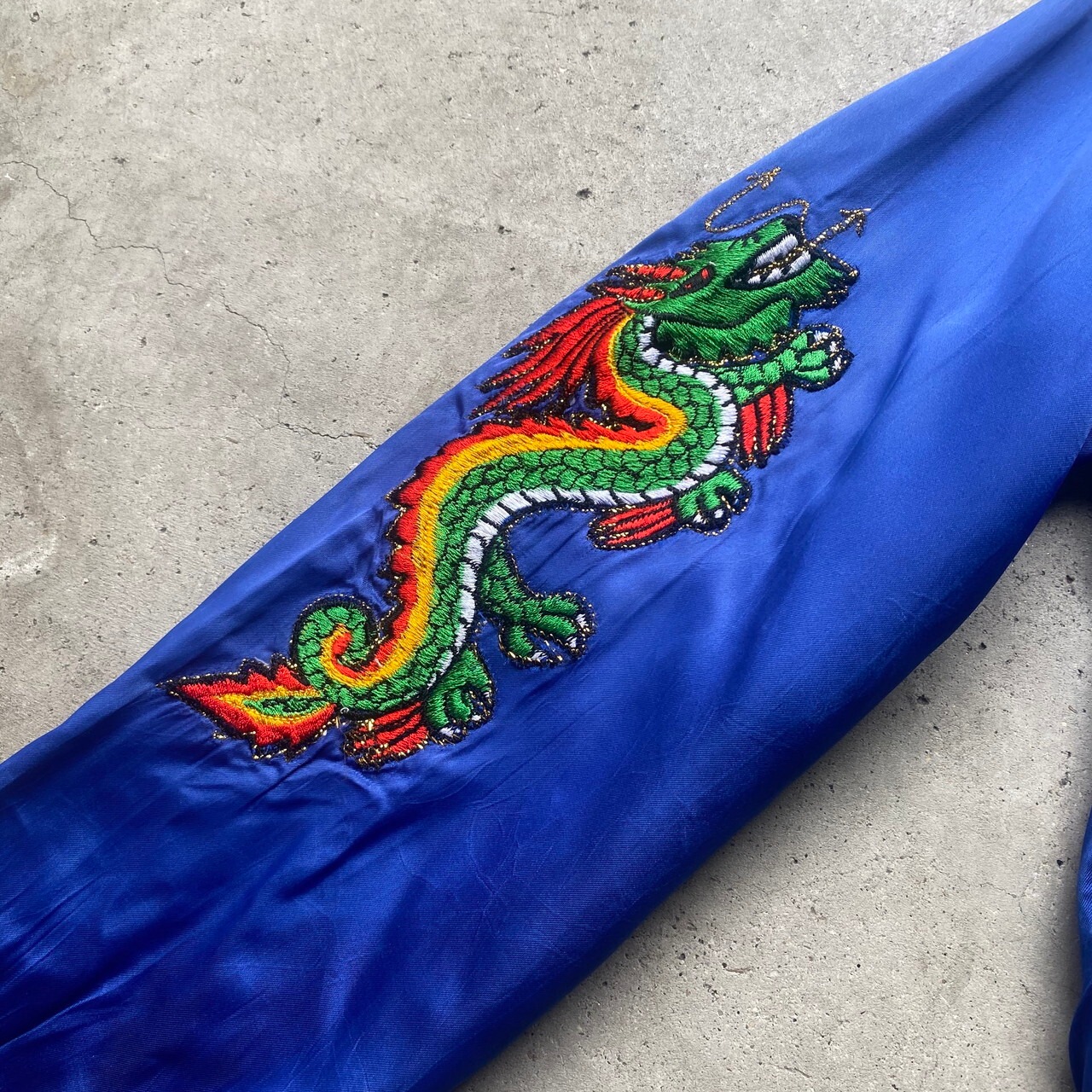 80年代 80s 刺繍 龍 鷹 USS RANGER CV-61 スーベニアジャケット ツアー 
