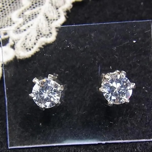 シルバー925製、シルバー925製、キュービックジルコニアのスタッドピアス アクセサリーのセール通販　11440S