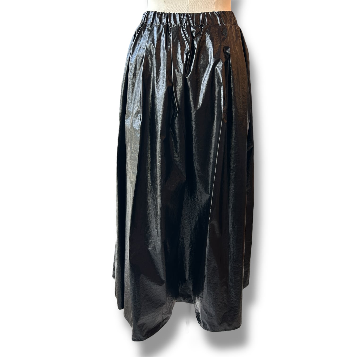 SHINE-TUCK SKIRT’S-Black〖RILATO〗シャインタックスカート リラ―ト