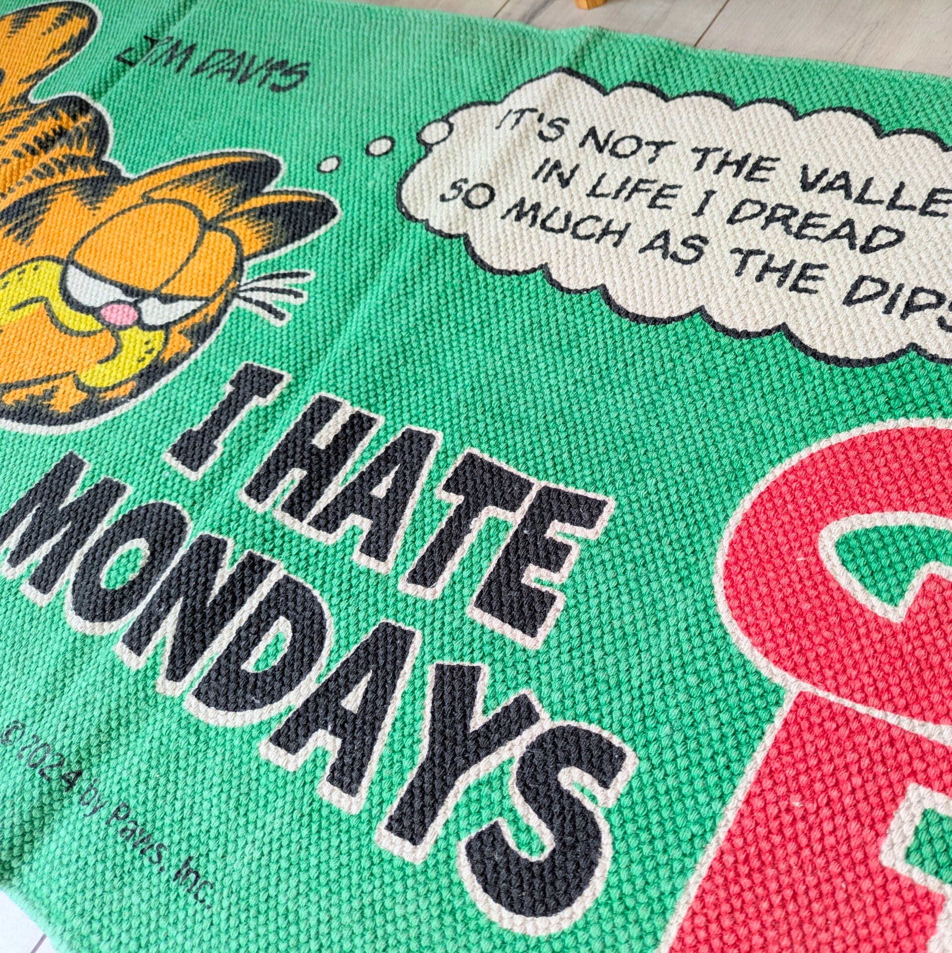 Garfield（ ガーフィールド ） 】 『 I HATE MONDAYS 』KITCHEN MAT
