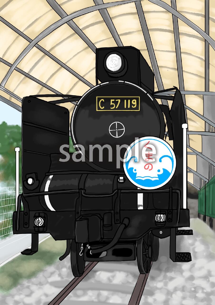 岡公園の蒸気機関車 | 一般社団法人クリエイターズ | 和歌山 イラスト