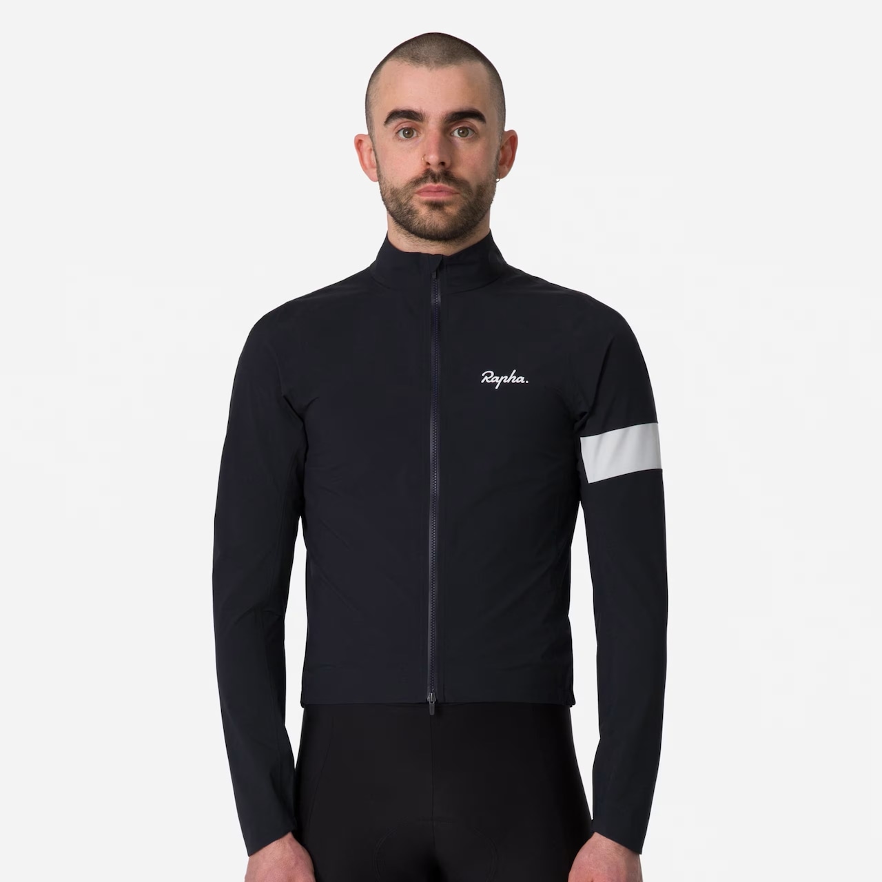 MEN'S CORE RAIN JACKET BLACK/WHITE