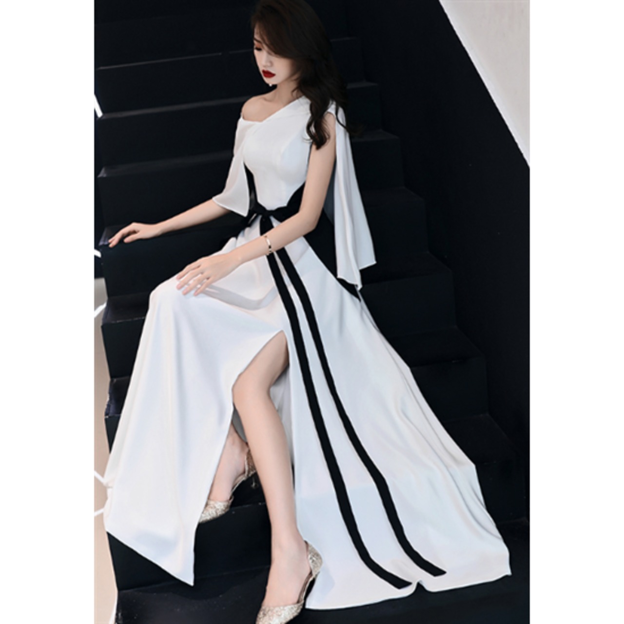 結婚式ドレス パーティードレス 大きいサイズ XL 2XL 半袖 U 結婚式ドレス パーティードレス 大きいサイズ XL 2XL 半袖 U