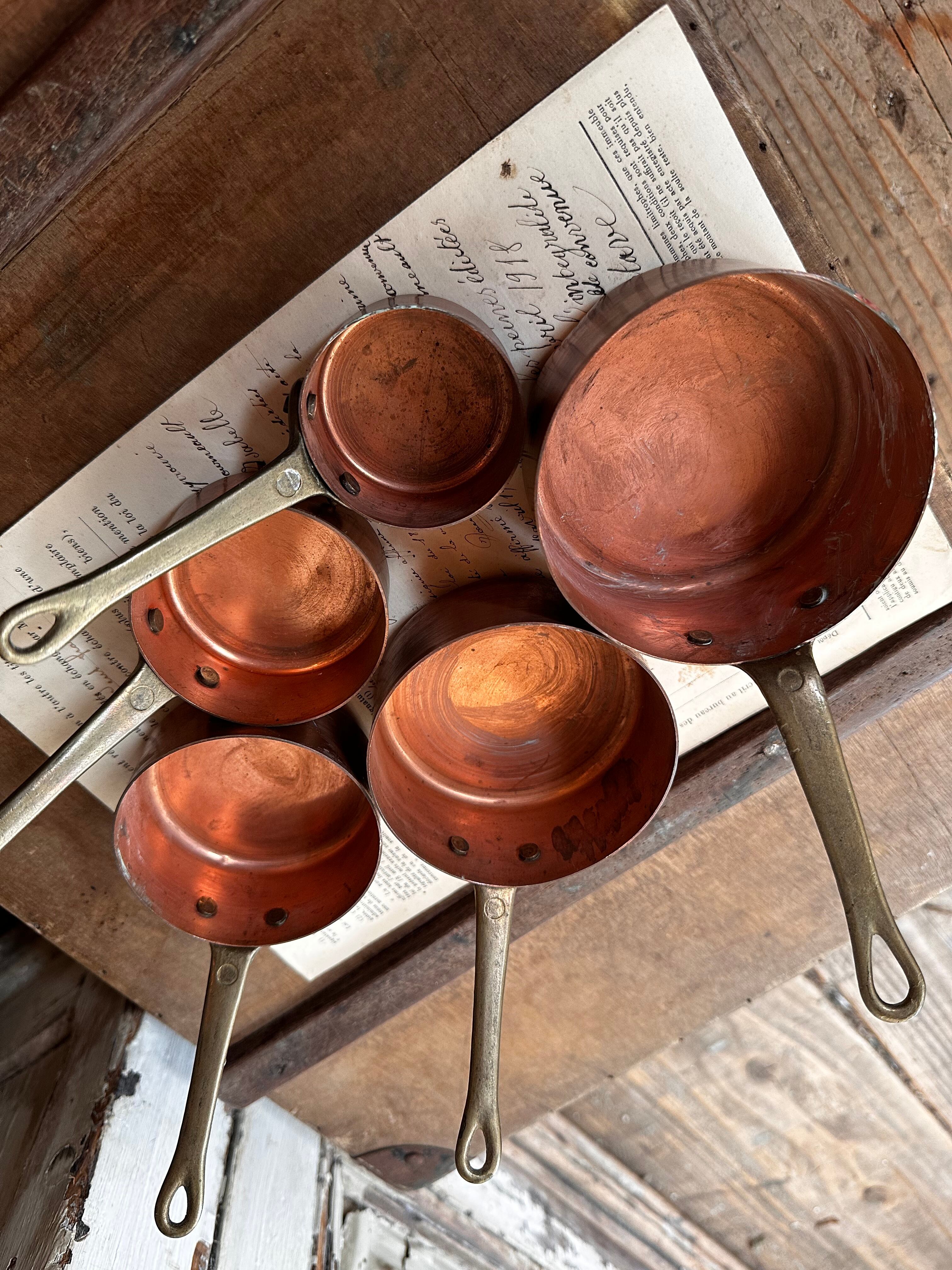 コッパーパン 銅鍋5点セット | Brocante de La Cocotte コッパーパン 銅鍋5点セット | Brocante de La Cocotte