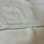90s POLO RALPH LAUREN コットンニット　生成り　ホワイト　L  紺ポニー