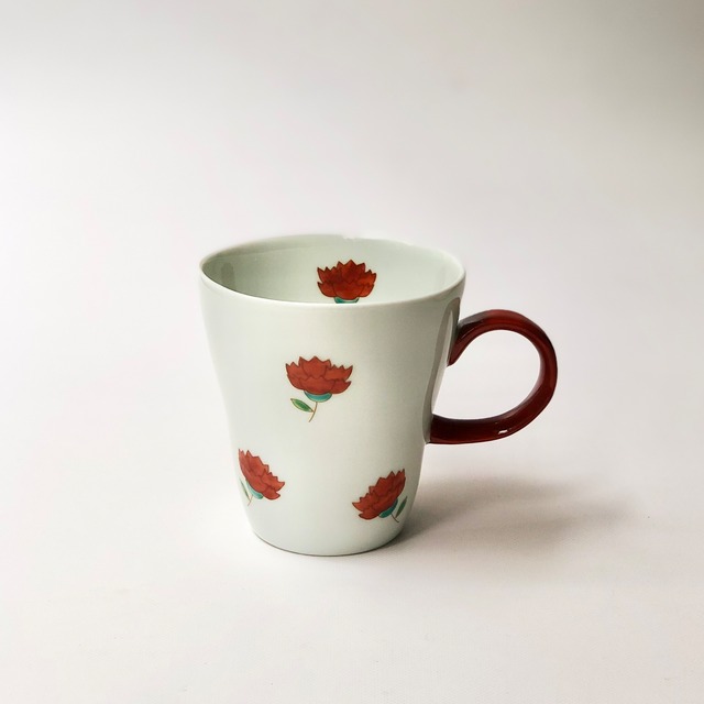 波佐見焼　カーネーション　マグカップ