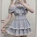 ゆめかわ♡オフショルトップス＆ミニスカセット　set78