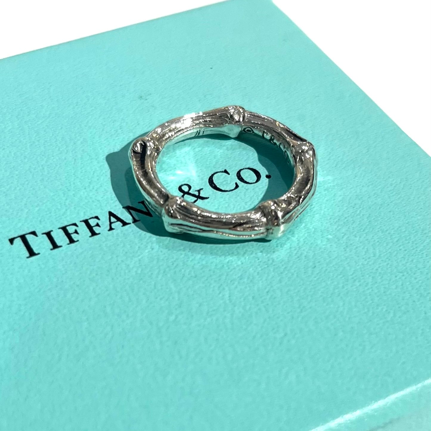 TIFFANY&CO.】2065 TIFFANY &CO バンブーリング 14-15号／シルバー925