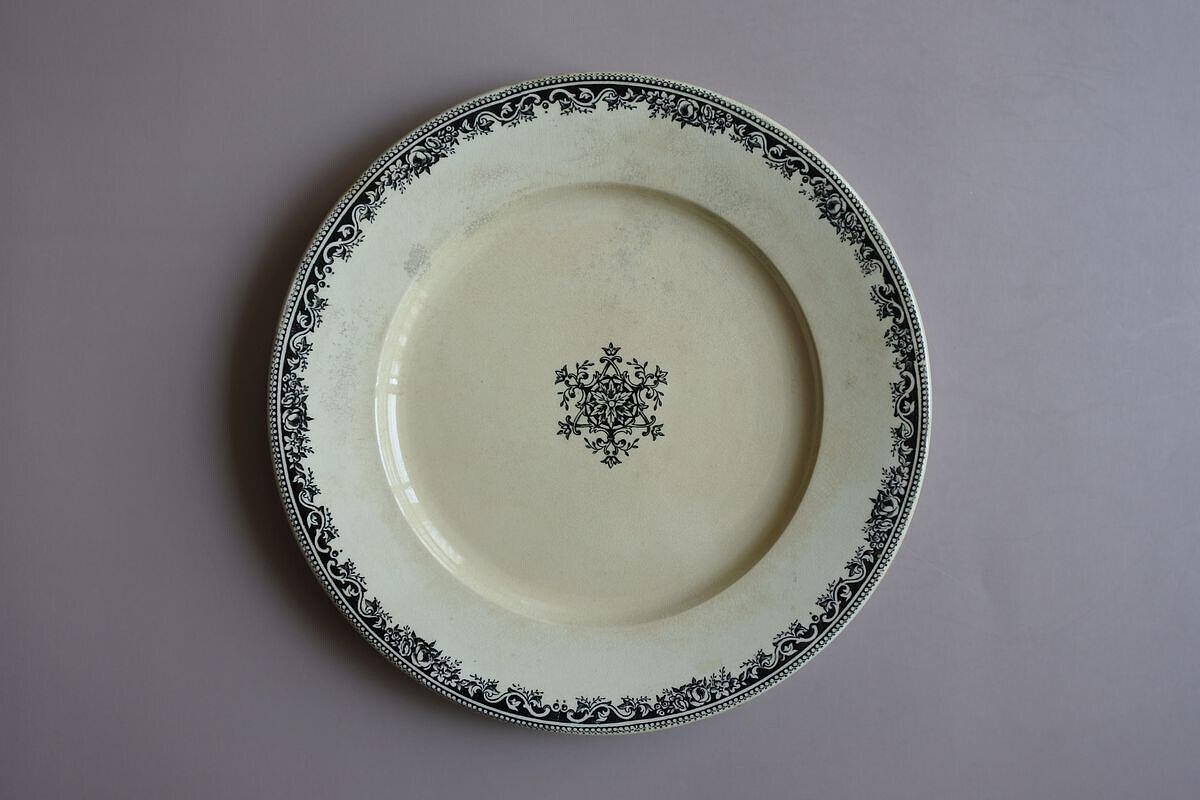19th C. French Plate, J.Vieillard & Cie Bordeaux B