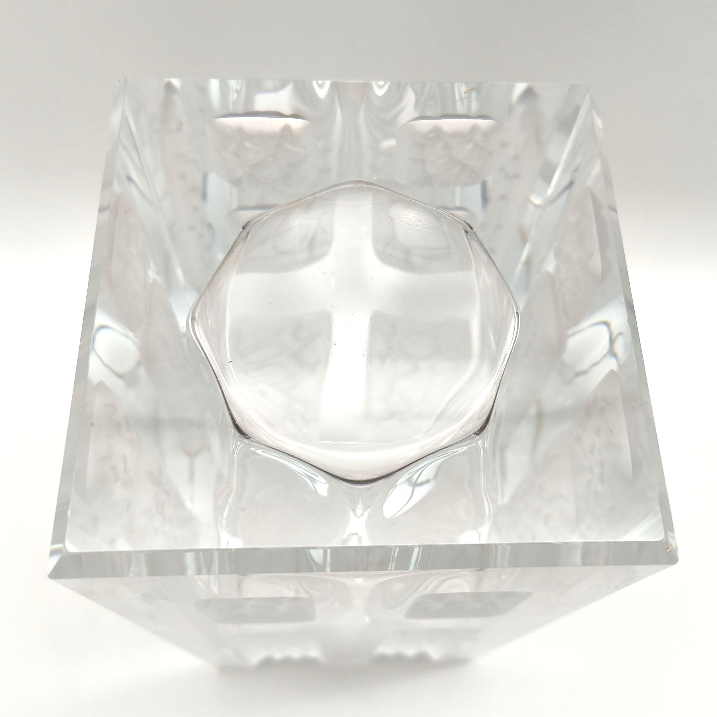 HOYA・保谷クリスタル・ガラス花瓶・花器・フラワーベース・No.250917