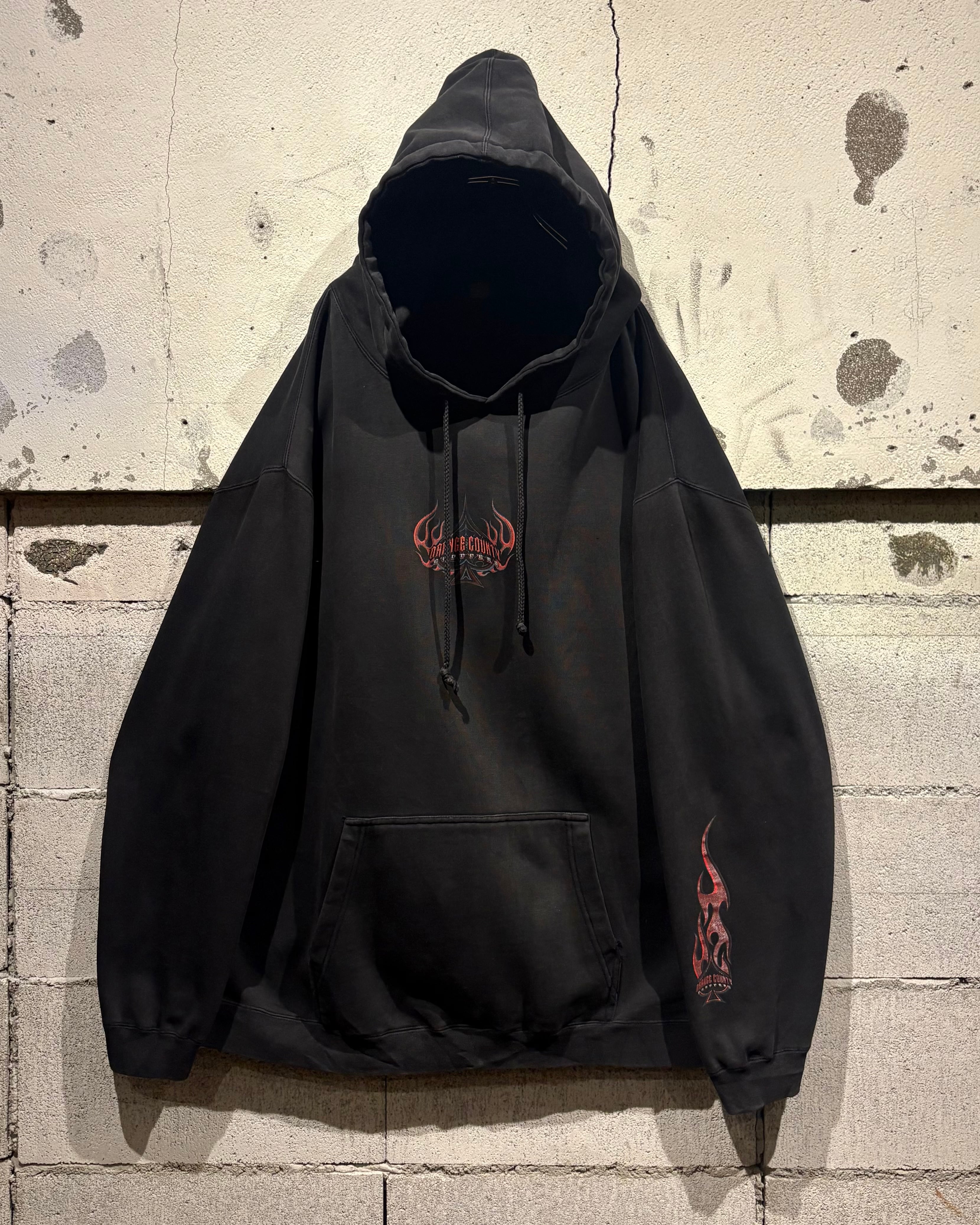 Caka otto】 “Orange County Choppers” Print Design Loose Hoodie