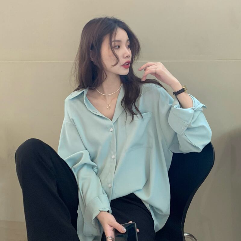 薄手レディースサマーシャツ ジャケット スプリングオータムルーズ ロング 春物 夏物 秋物 試着室74028356427