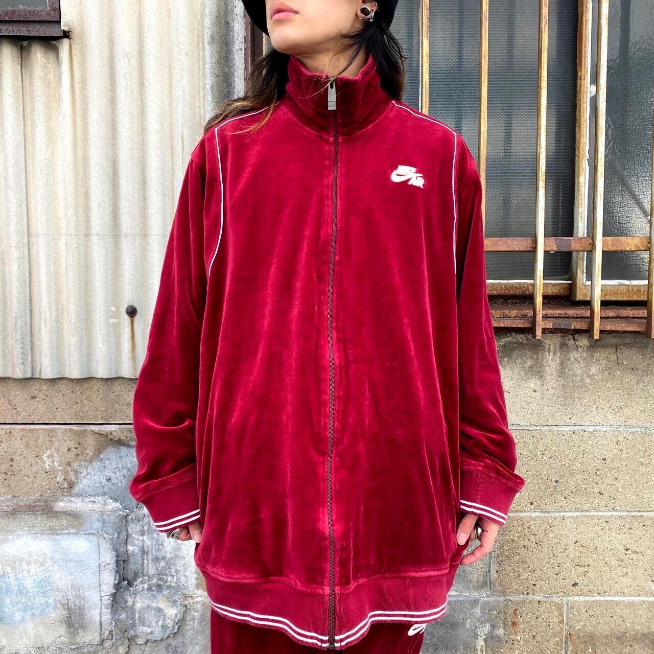 80s NIKE ナイキ トラックパンツ ジャージパンツ 紺タグ ワインレッド