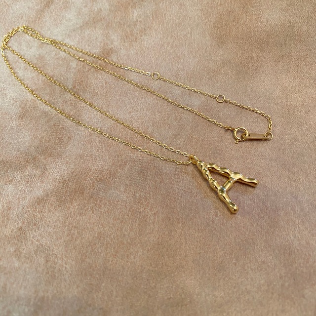 S925(18kgp) alphabet necklace (N65)
