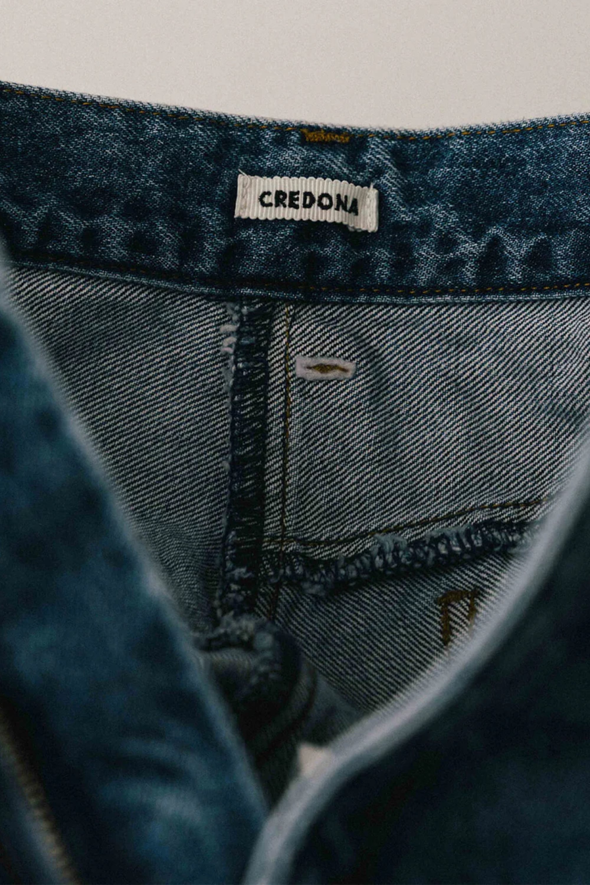 CREDONA WIDE BEETLE DENIM PANTS ワイドビートルデニムパンツ Blue