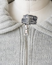 〈miu miu〉Zip-up Knit with a collar