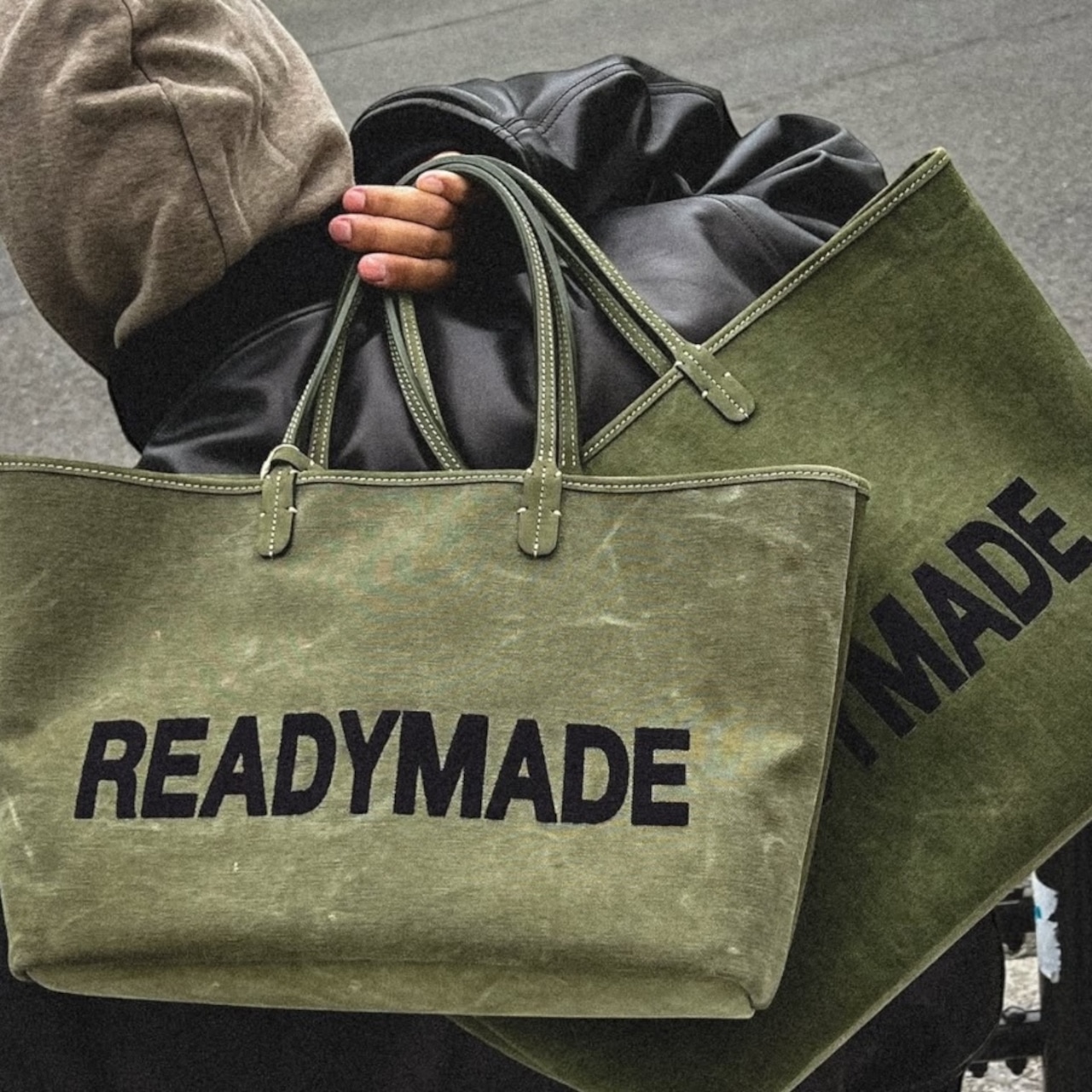 【READYMADE】RE-CO-WH-00-00-162/DOROTHY BAG (L)/WHITE - 6