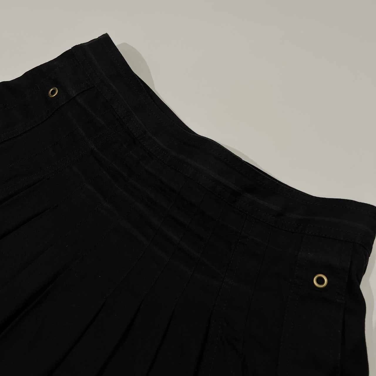 MARC JACOBS マークジェイコブス タック プリーツ フレア スカート 6 /ブラック/(株)ルック代理