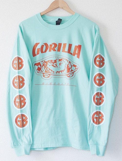 【GORILLA BISCUITS】Queen Style Long Sleeve (Mint)