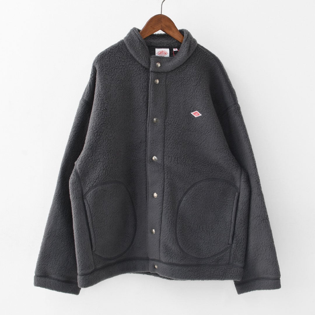 DANTON [ダントン] M DOUBLE FACE BOA STAND COLLAR CARDIGAN [DT