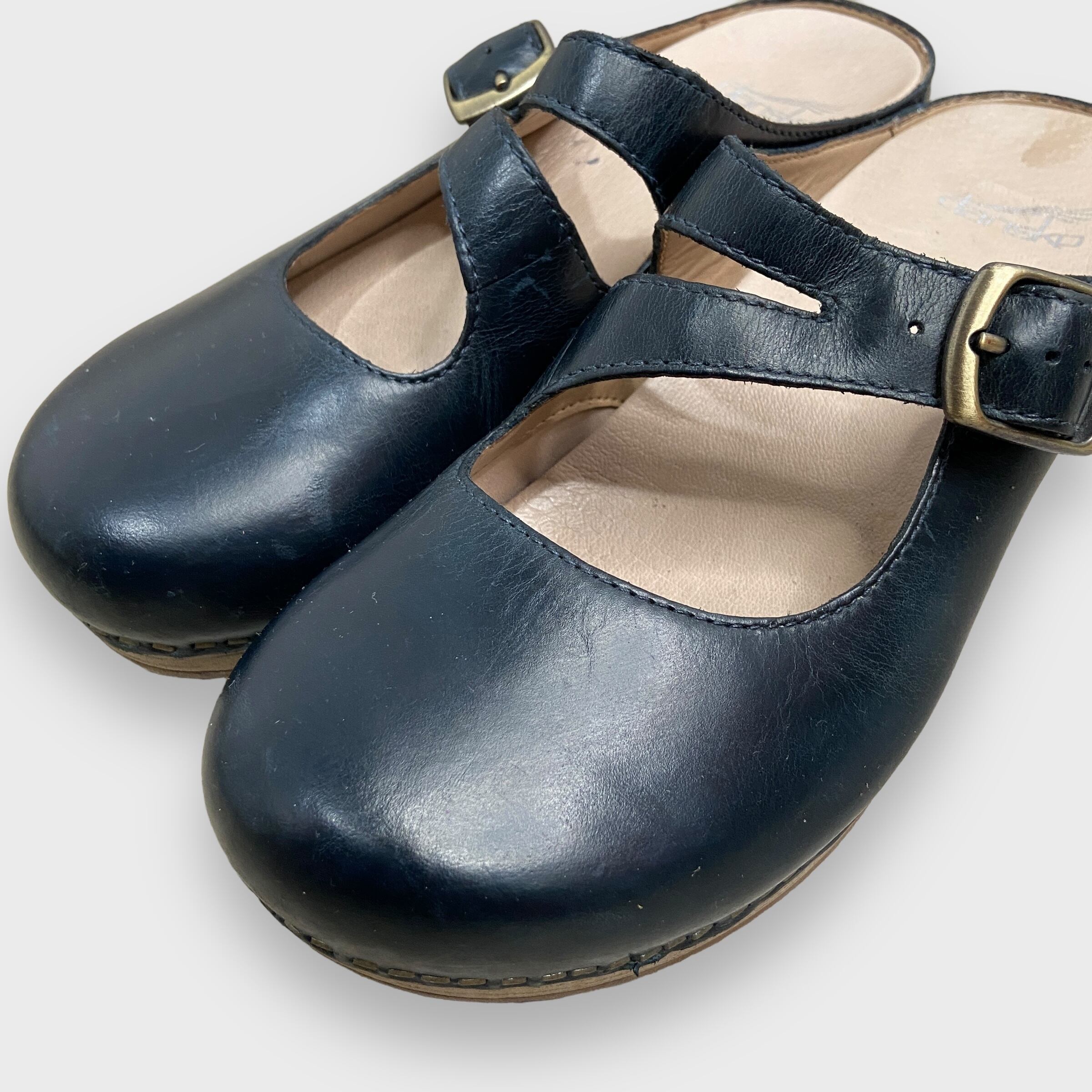 dansko ブリットニー レザーストラップシューズ ブラック 24.5-25 