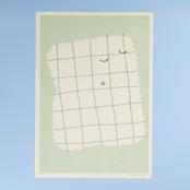 < しまむらひかり > リソグラフ作品「ふわふわブランケット」