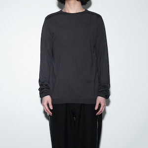 Washable Silk Melt Knit  "Slim" 〈Charcoal〉