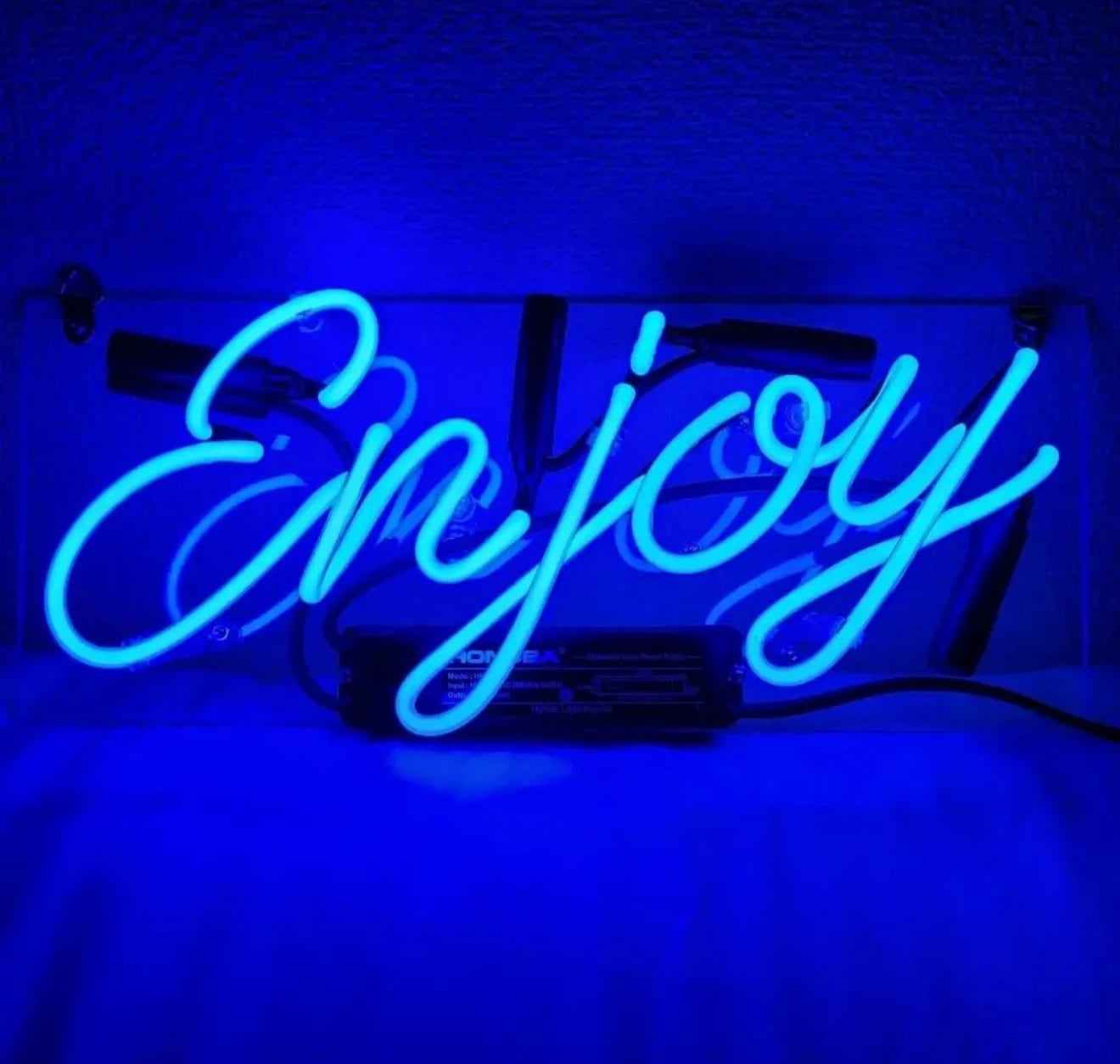 オーダーメイド ネオン管 ブルー ENJOYネオンライト 看板 LED