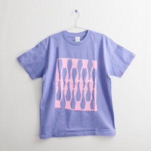 CUT OUT 　Tシャツ　ブルー×ピンク　マティスイメージ【当店限定】