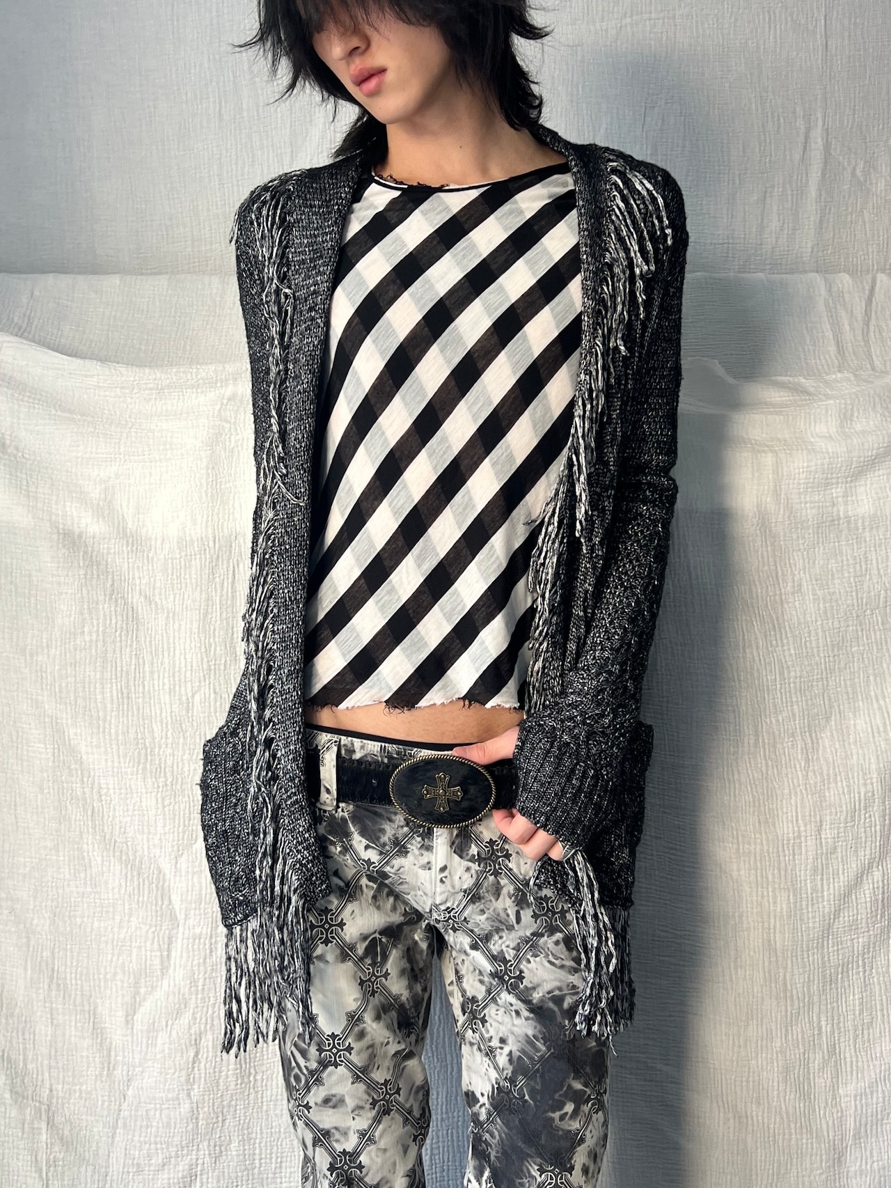 "roar" Fringe Cardigan