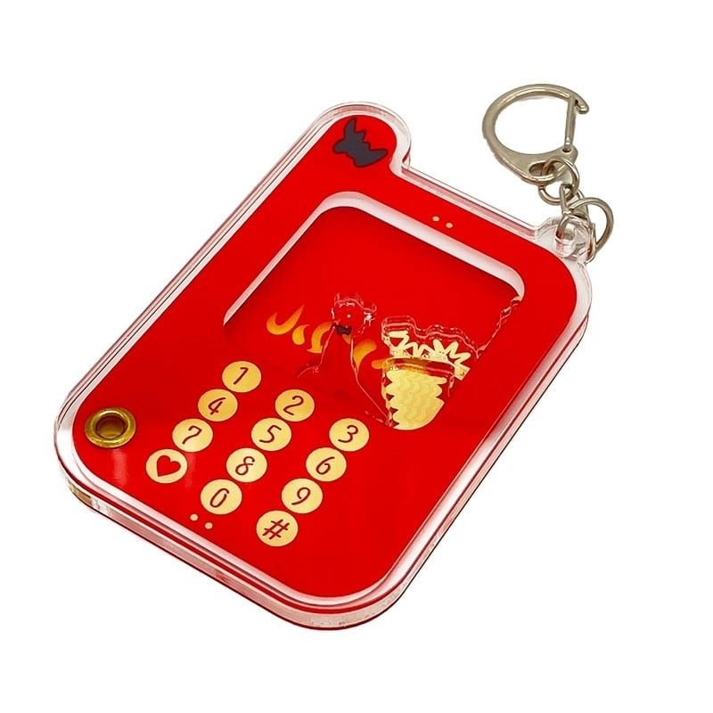 キリマルラーメン しゃかしゃかアクリルキーホルダーA（RED