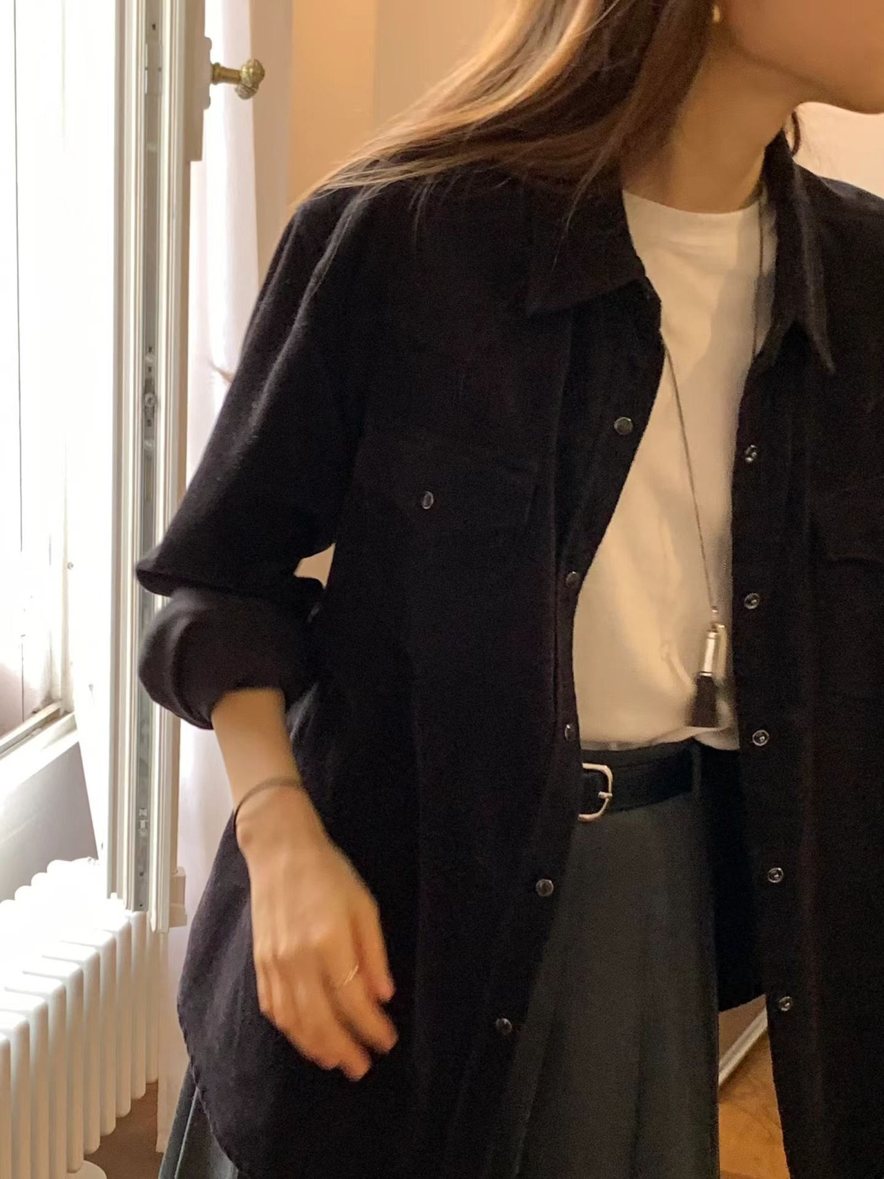 (OUNCE) corduroy work shirt / 2color