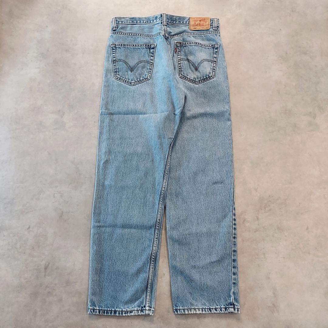 リーバイス550 Levis W33 ブルーデニム 00s 青 ヒゲ 14992 | fuufu